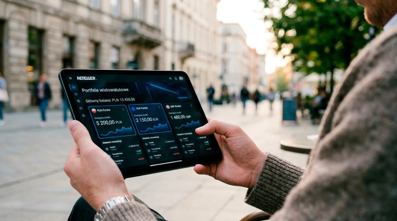 Neteller konto wielowalutowe – portmonetki PLN EUR GBP dla graczy bukmacherskich