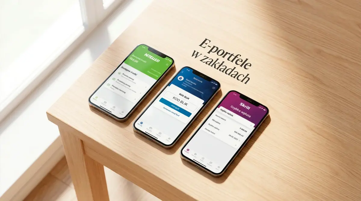 Portfele elektroniczne u polskich bukmacherów – przegląd e-portfeli Neteller, Skrill, BLIK 2026